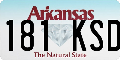 AR license plate 181KSD
