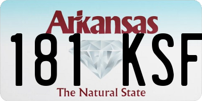 AR license plate 181KSF