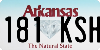 AR license plate 181KSH