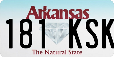 AR license plate 181KSK