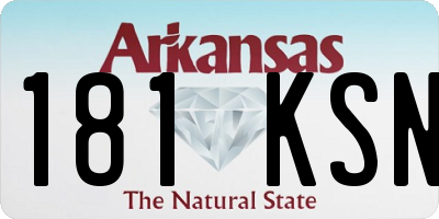 AR license plate 181KSN
