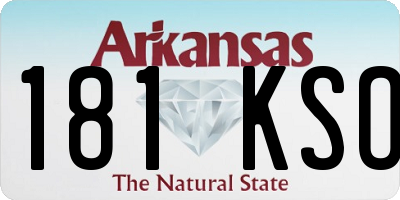 AR license plate 181KSO