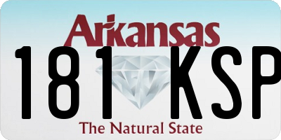 AR license plate 181KSP