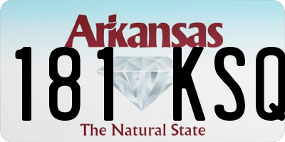AR license plate 181KSQ