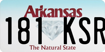 AR license plate 181KSR