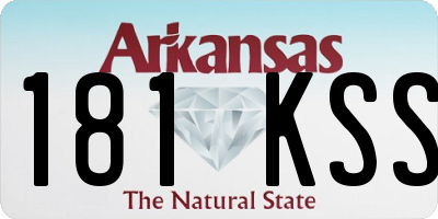 AR license plate 181KSS