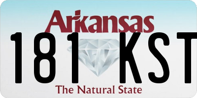 AR license plate 181KST