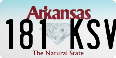 AR license plate 181KSV
