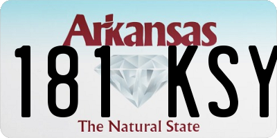 AR license plate 181KSY