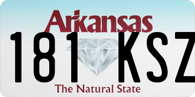 AR license plate 181KSZ