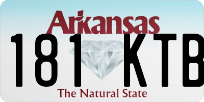 AR license plate 181KTB