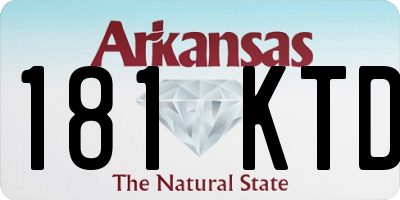 AR license plate 181KTD