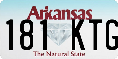 AR license plate 181KTG