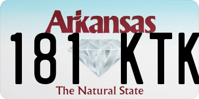AR license plate 181KTK