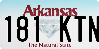 AR license plate 181KTN