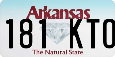 AR license plate 181KTO