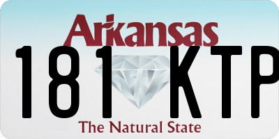 AR license plate 181KTP