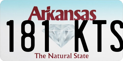 AR license plate 181KTS