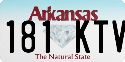 AR license plate 181KTV