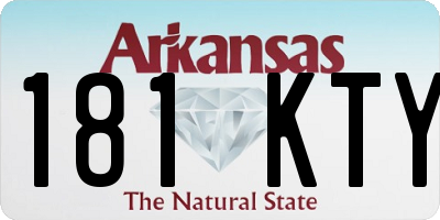 AR license plate 181KTY