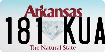 AR license plate 181KUA