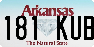AR license plate 181KUB