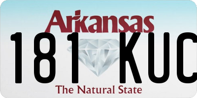 AR license plate 181KUC