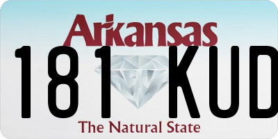 AR license plate 181KUD
