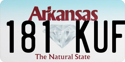 AR license plate 181KUF
