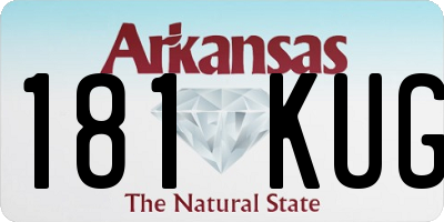 AR license plate 181KUG