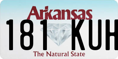 AR license plate 181KUH