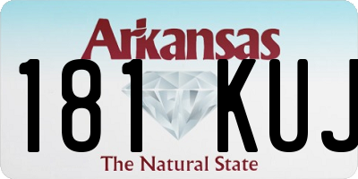 AR license plate 181KUJ