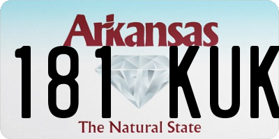 AR license plate 181KUK