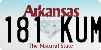 AR license plate 181KUM