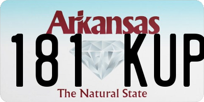 AR license plate 181KUP