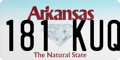 AR license plate 181KUQ