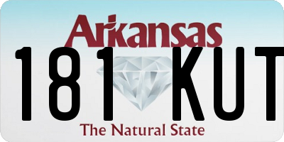 AR license plate 181KUT