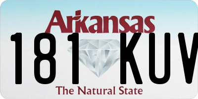 AR license plate 181KUV