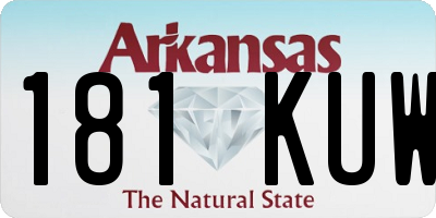 AR license plate 181KUW