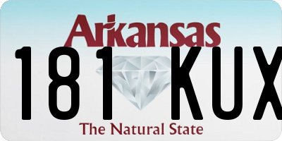 AR license plate 181KUX
