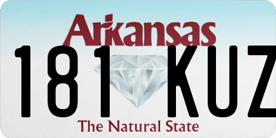 AR license plate 181KUZ
