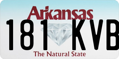 AR license plate 181KVB