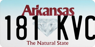 AR license plate 181KVC