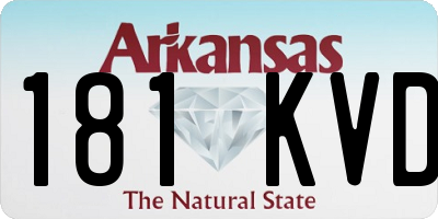AR license plate 181KVD