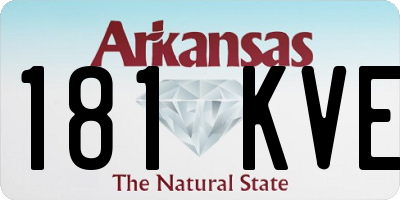 AR license plate 181KVE