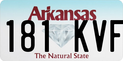 AR license plate 181KVF