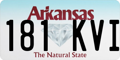 AR license plate 181KVI