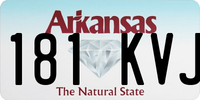 AR license plate 181KVJ