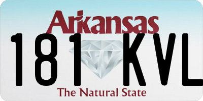 AR license plate 181KVL
