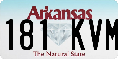 AR license plate 181KVM